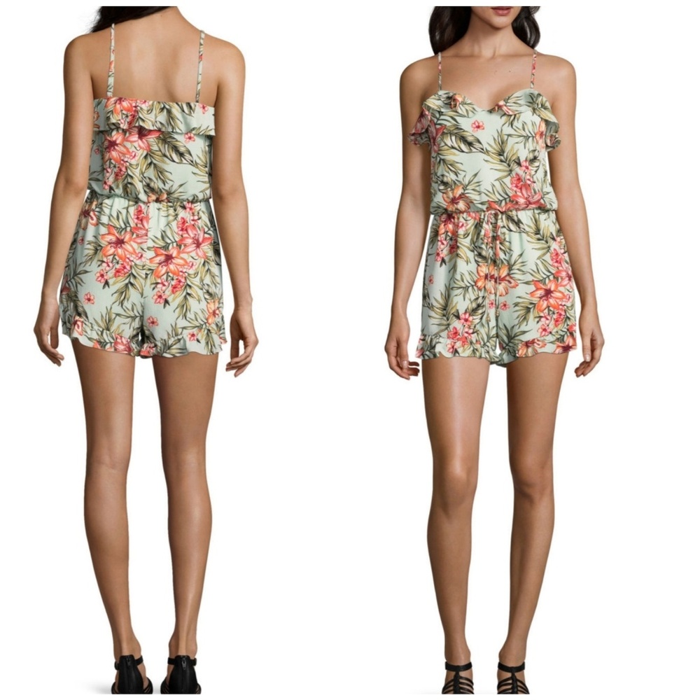 Tropical Floral Romper